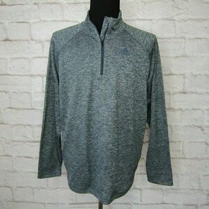 Adidas Heathered Gray 1/4 Zip Pull Over Men Size XL EUC